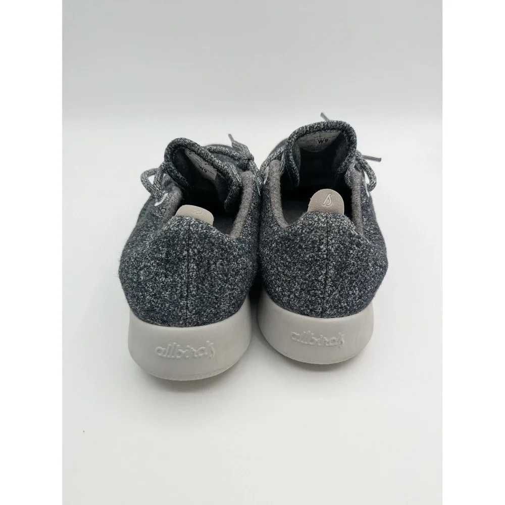 Allbirds Wool Runners Charcoal Grey Knit Lace Up Sneakers‎ Women's US W9